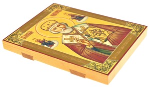 Icon "St. Nicholas the Wonderworker" Palekh